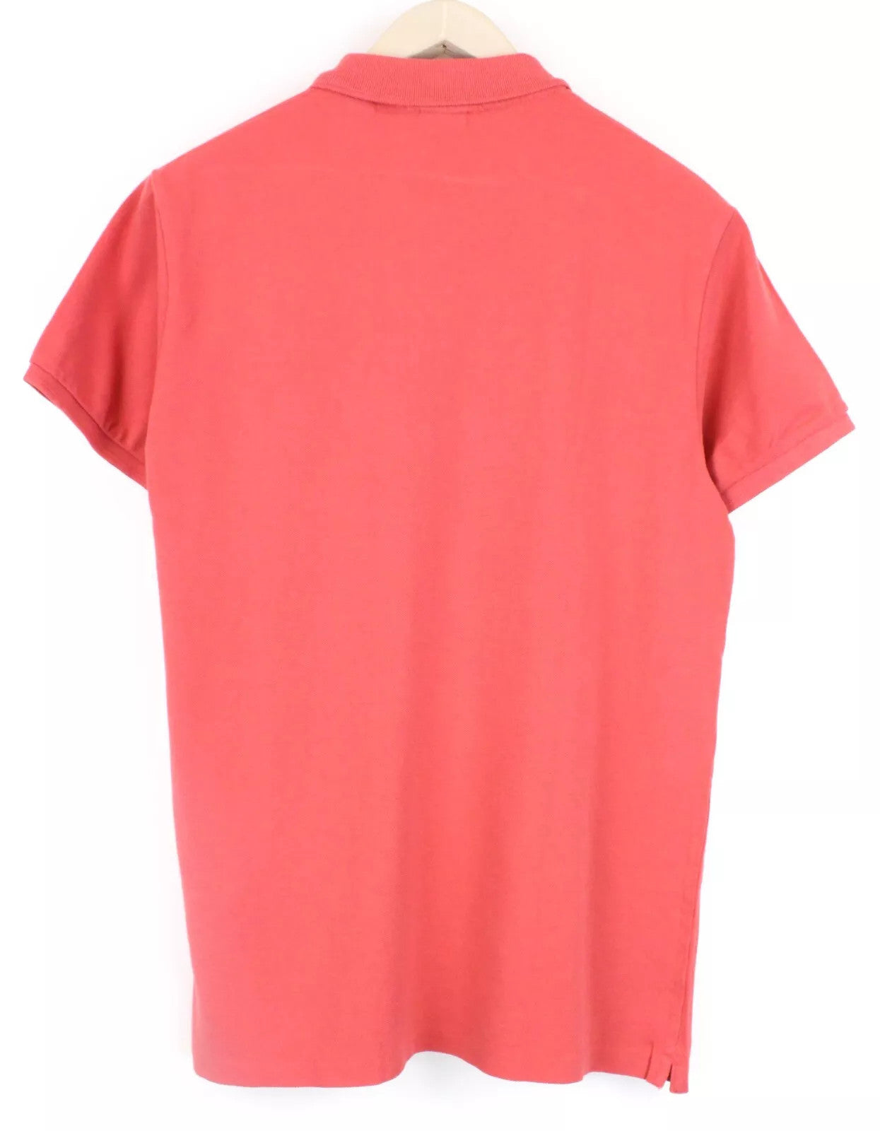 SCOTCH & SODA Ams Blauw Men T-Shirt M Pink Collar Cotton Short Sleeve Dyed Polo