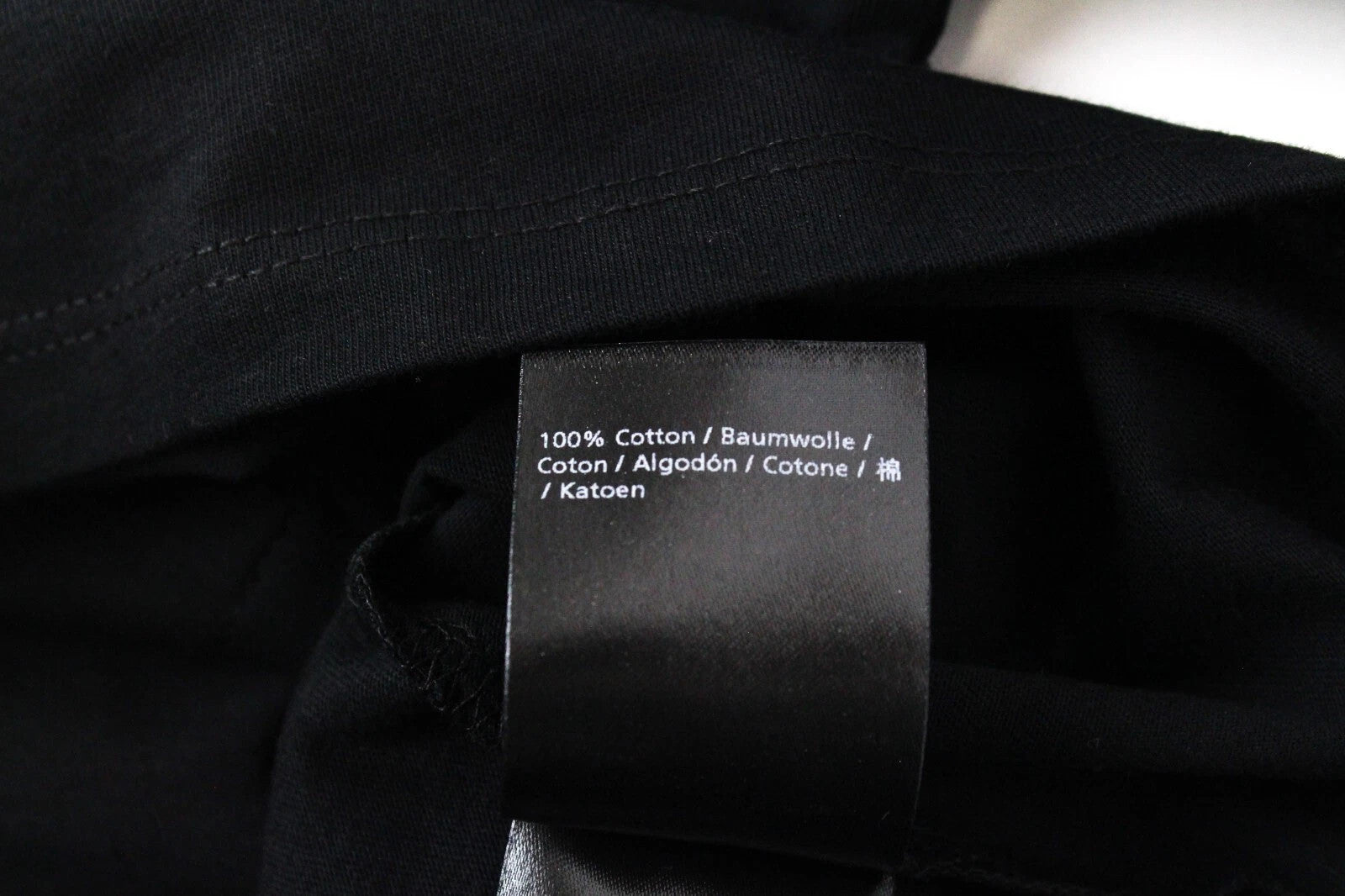 DENHAM Omono Women T-Shirt XS Short Sleeved Casual Plain Black Pure Cotton