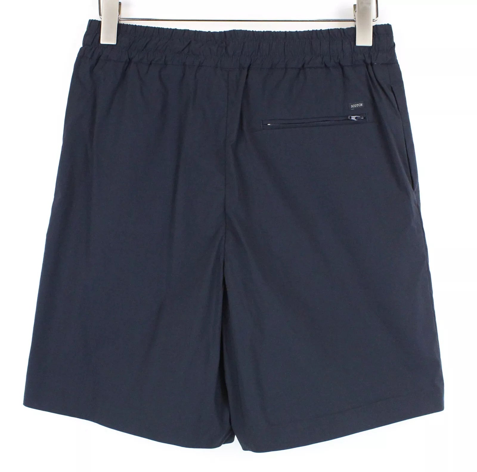 SCOTCH & SODA Ams Couture Men Shorts S Navy Cotton Blend Stretch Pull On
