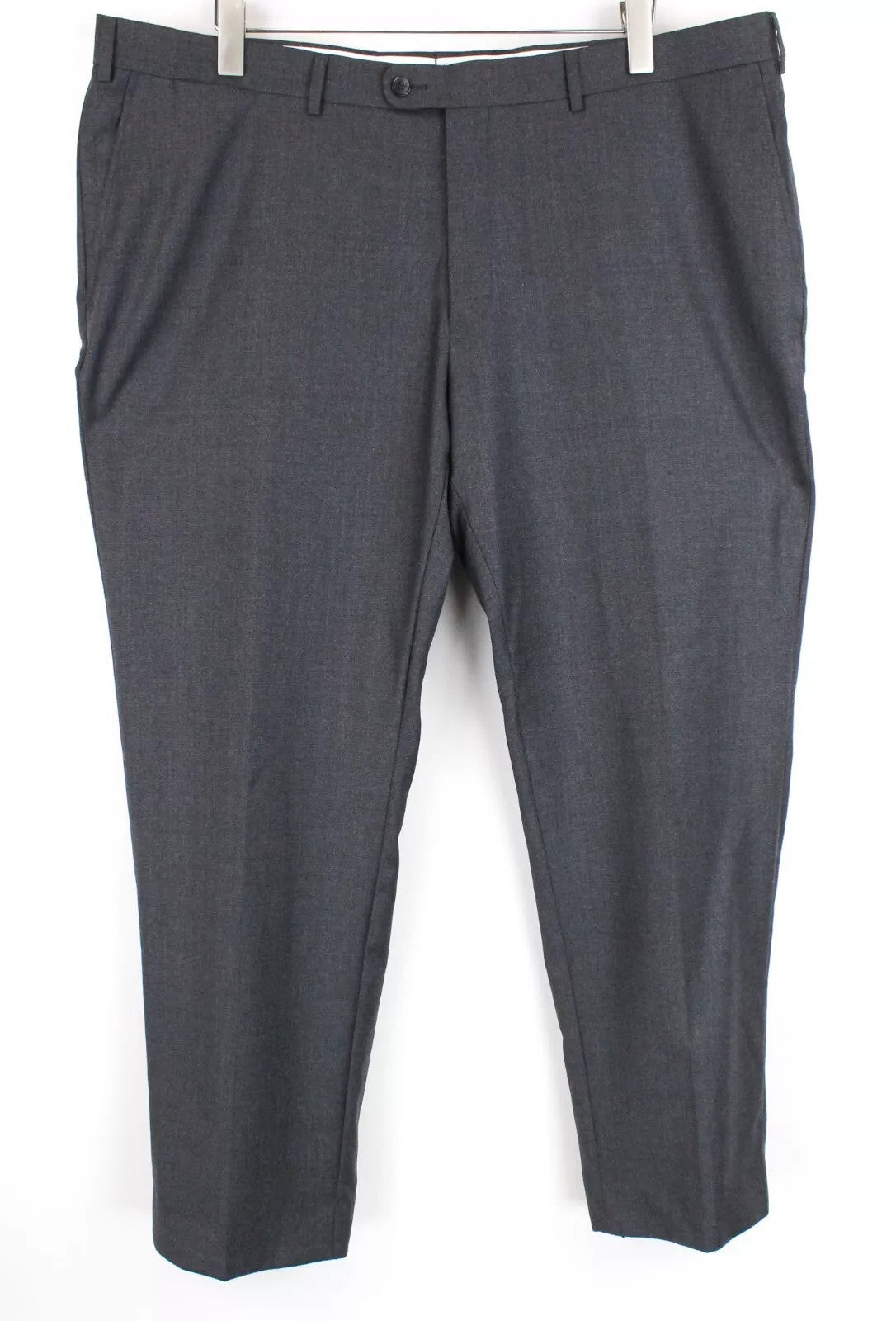 SUITSUPPLY Brescia Men Trousers UK44S Grey Pure Wool Lined Pleated Formal
