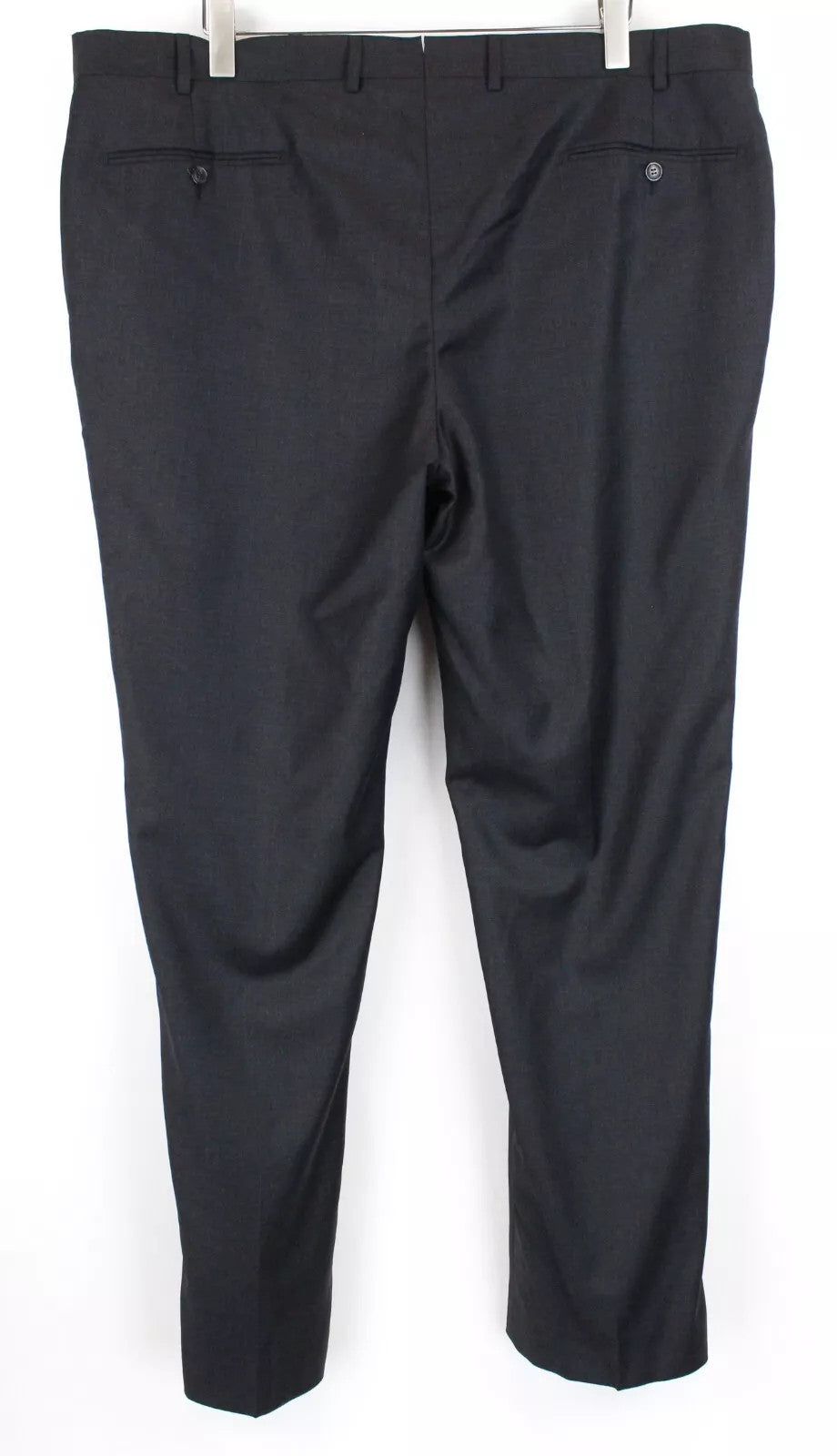 SUITSUPPLY Brescia Men Trousers UK46S Dark Grey Pure Wool Lined Pleated Formal