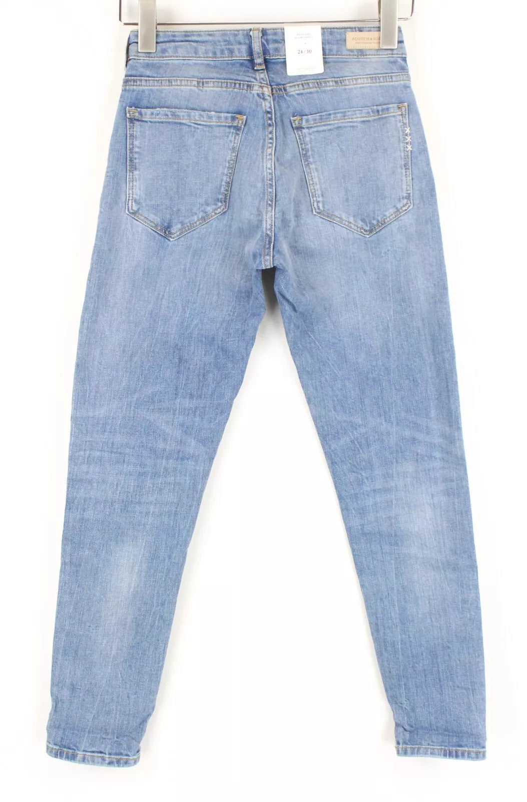 SCOTCH & SODA Petit Ami Women Jeans W24/L30 Slim Boyfriend Blue Wash Stretch