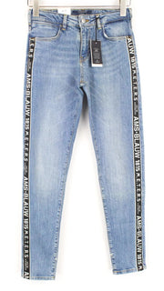SCOTCH & SODA Petit Ami Women Jeans W24/L32 Slim Boyfriend Fit Blue Stretch