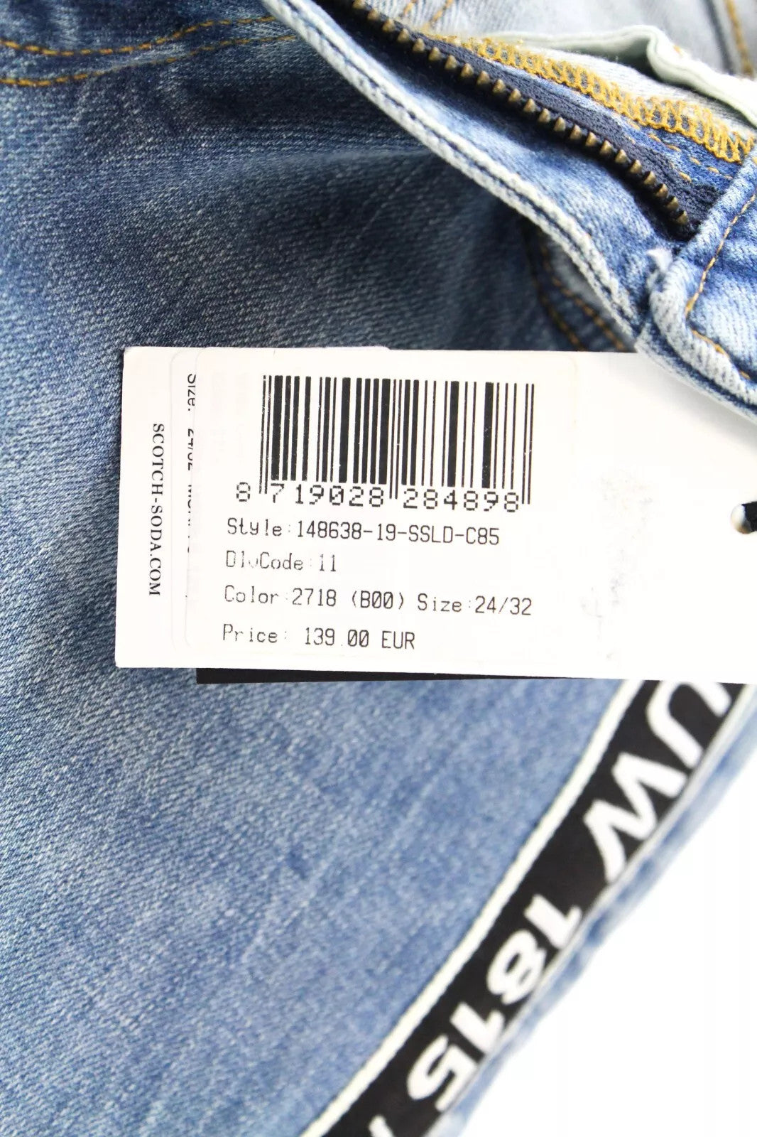 SCOTCH & SODA Petit Ami Women Jeans W24/L32 Slim Boyfriend Fit Blue Stretch