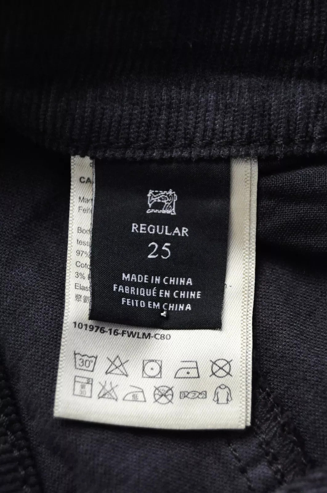 MAISON SCOTCH Joni Women Trousers W25 Dark Grey Cotton Stretch Corduroy Flare
