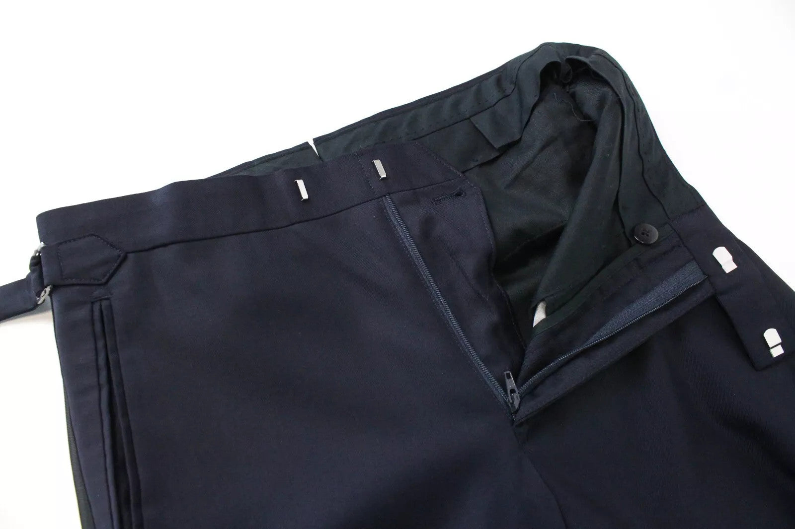 SUITSUPPLY Lazio Men Suit UK34 Tux Pure Wool Navy Lined Single-Breasted 2 Piece