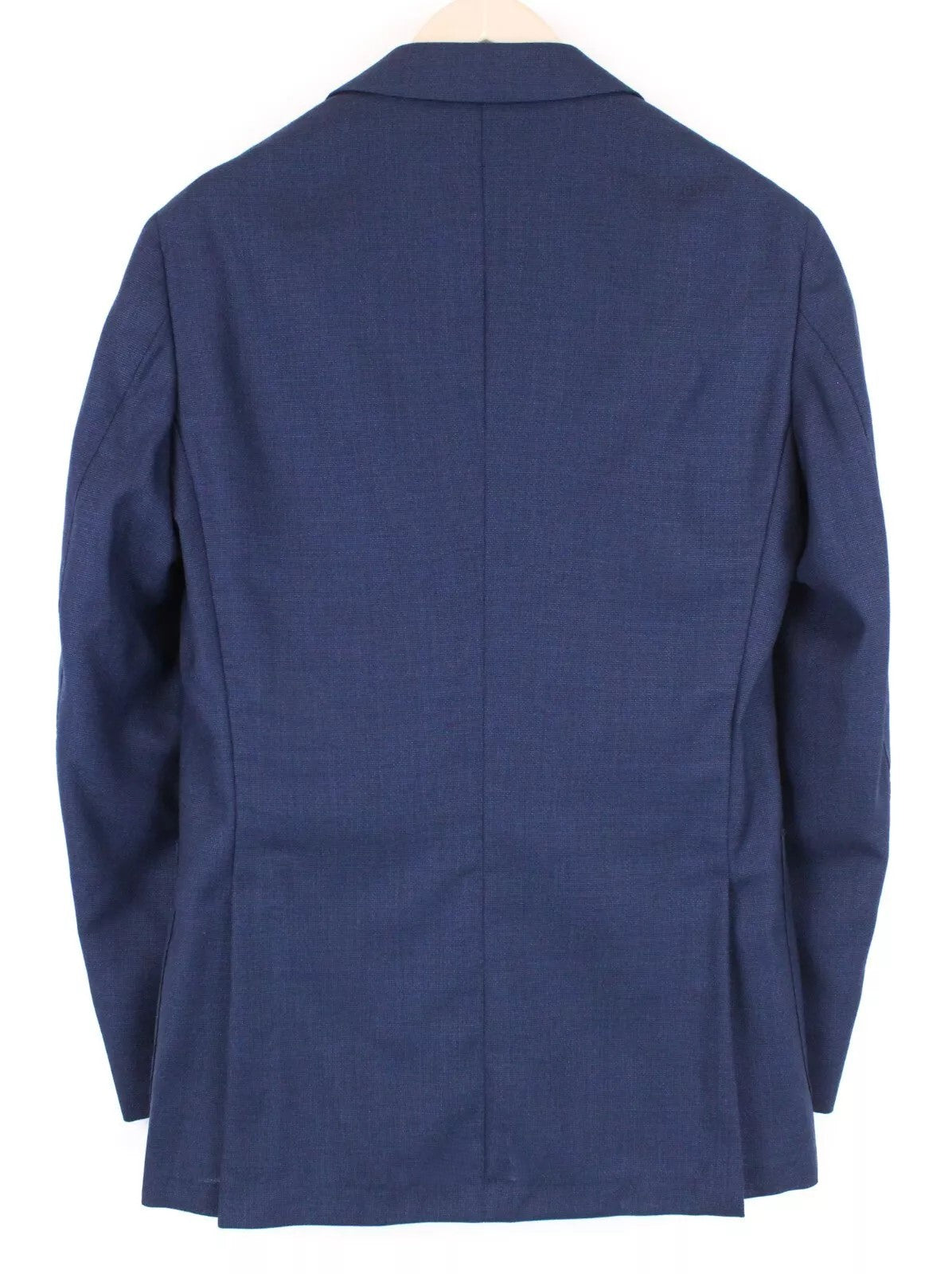 SUITSUPPLY Havana Men Blazer UK34R Blue Notch Collar Wool Single-Breasted Lined