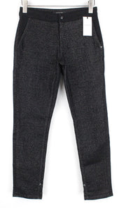 SCOTCH & SODA Ams Blauw Women Trousers W26/L32 Black Cotton Blend Stretch Shiny