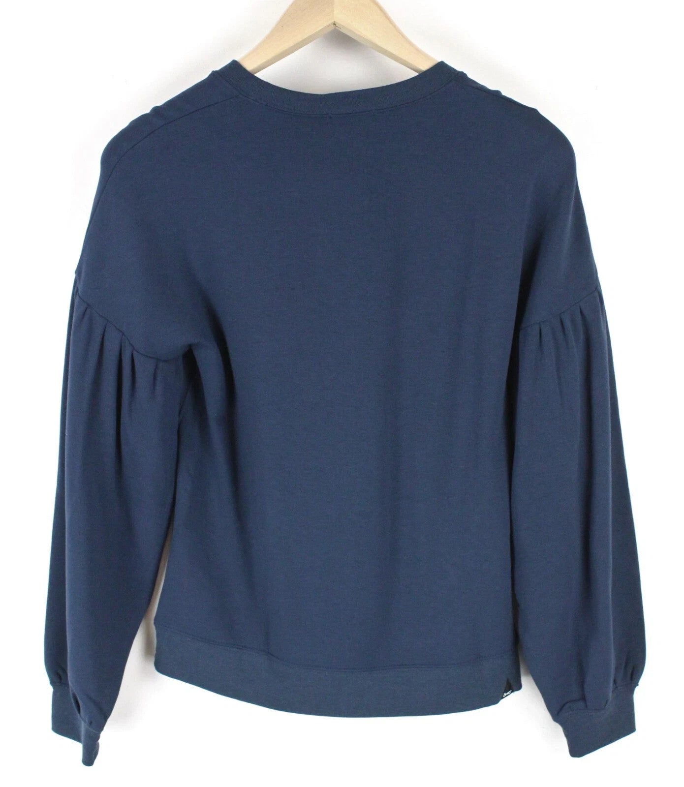 DENHAM Compass Women T-Shirt 2XS Blue Long Sleeved Stretch Casual Pull On