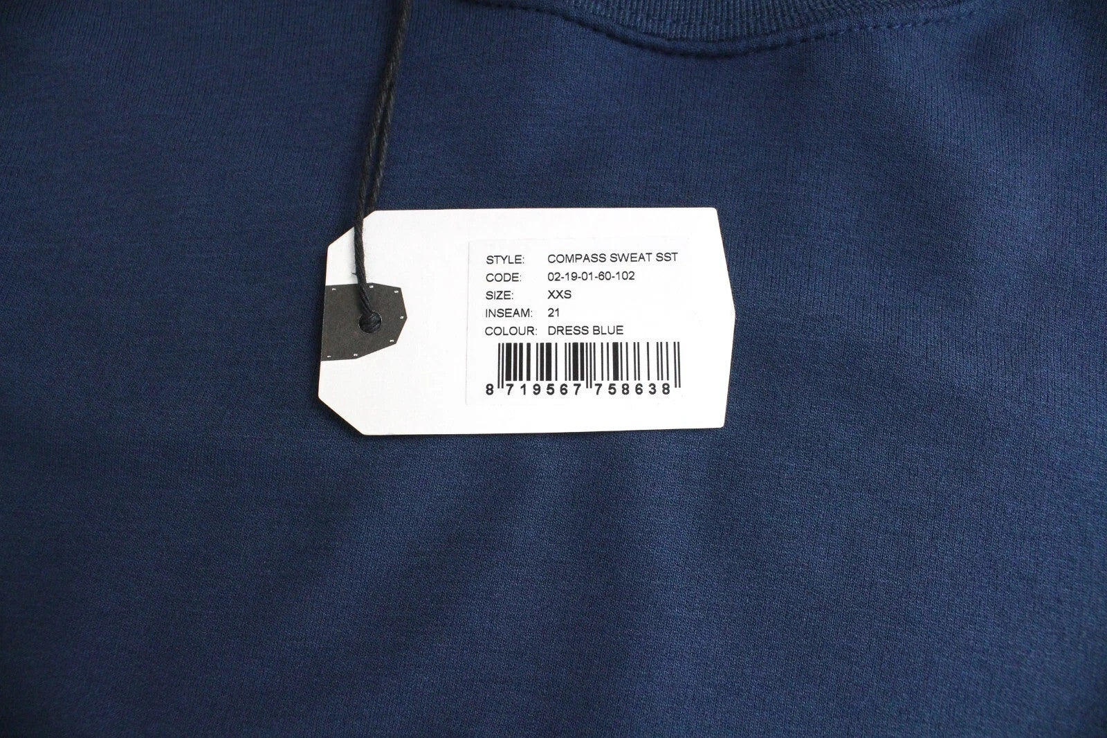 DENHAM Compass Women T-Shirt 2XS Blue Long Sleeved Stretch Casual Pull On