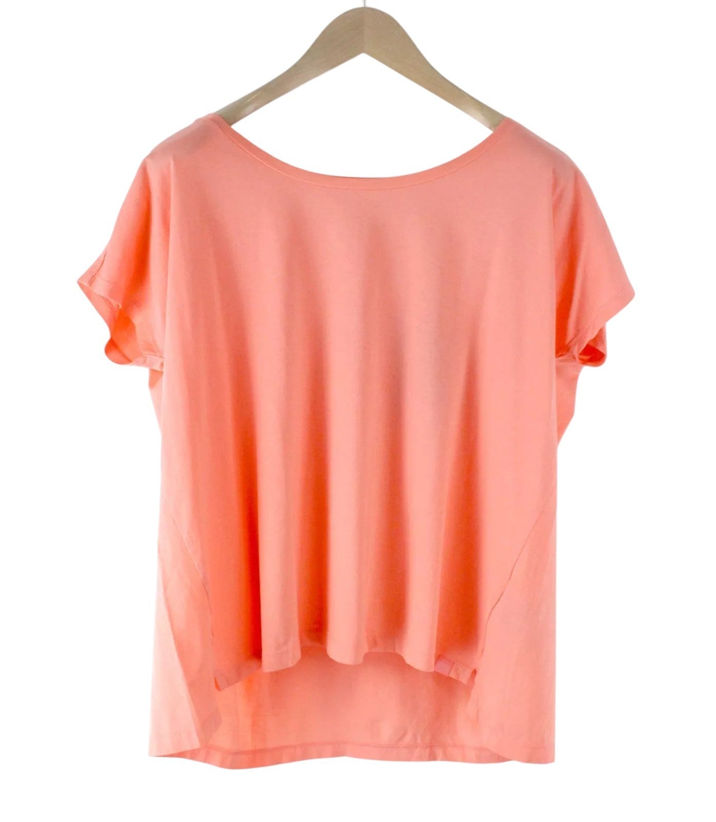 MAISON SCOTCH Women T-Shirt S Pink Pure Cotton Short Sleeved Casual Pull On