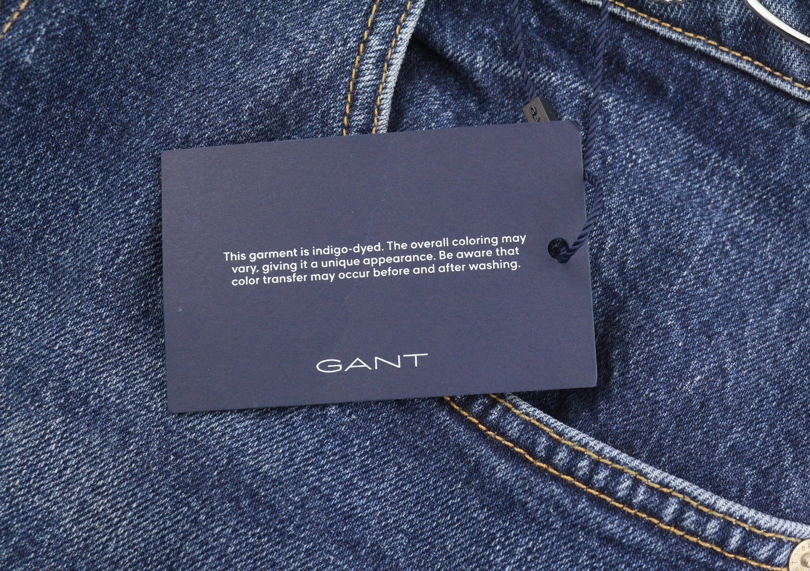 GANT Icon G Hw Flare Women Jeans W33 Mid Blue Faded Whiskers Zip Fly Denim