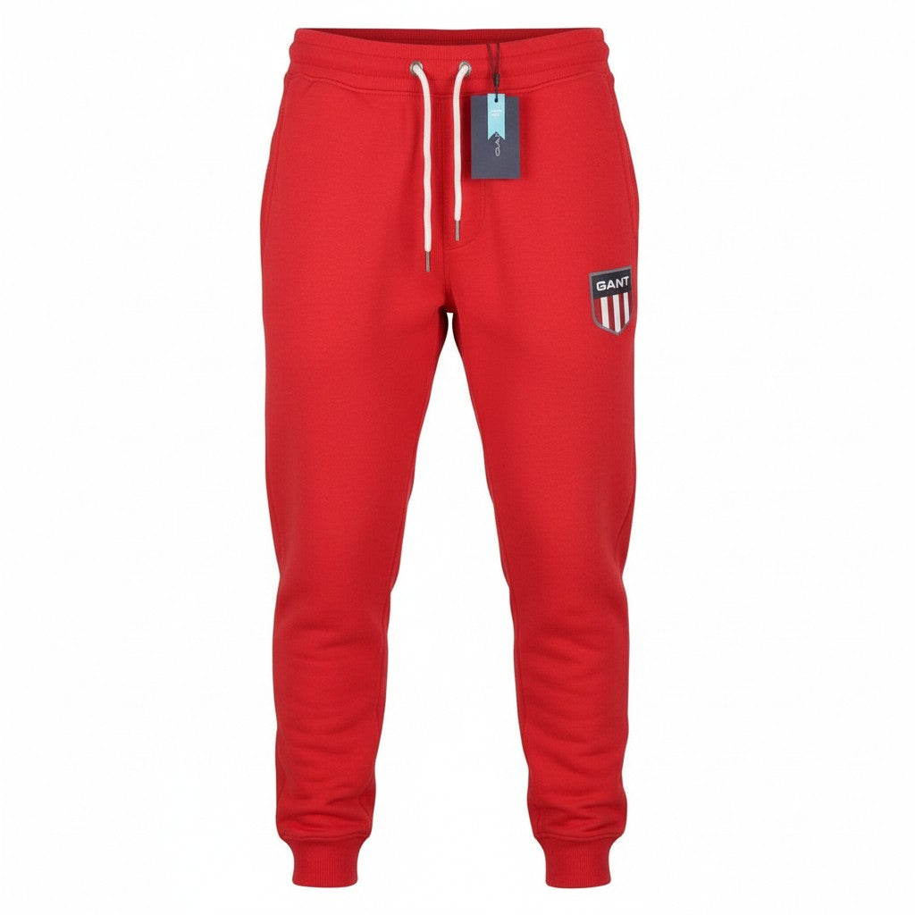 GANT Retro Shield Sweatpants Women Trousers S Red Drawstring Waist Joggers
