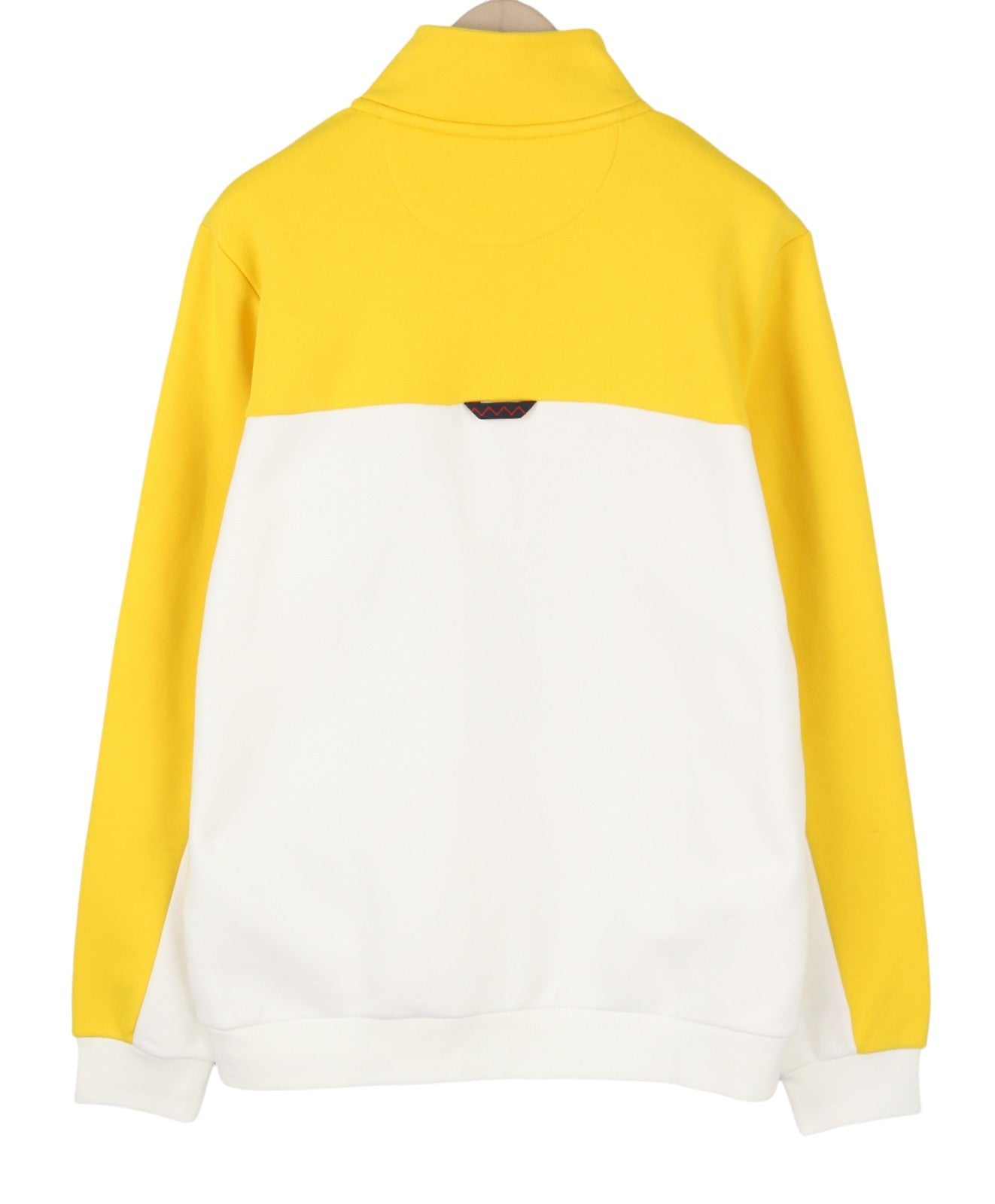 GANT Nautical Half Zip Men Sweatshirt XL Eggshell Kangaroo Pocket Casual