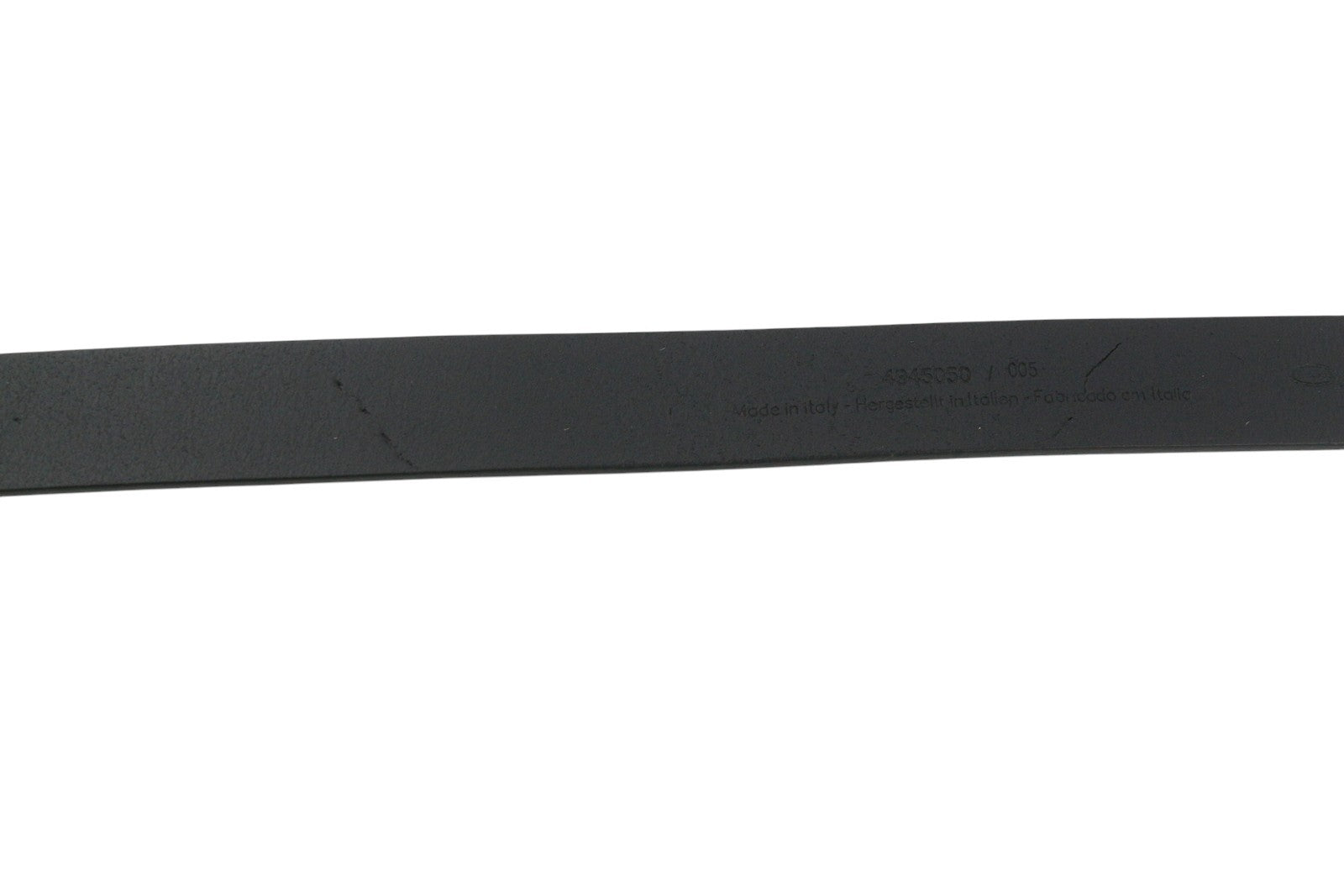 GANT Women Belt 85 CM Black Leather Silver Buckle Casual Classic