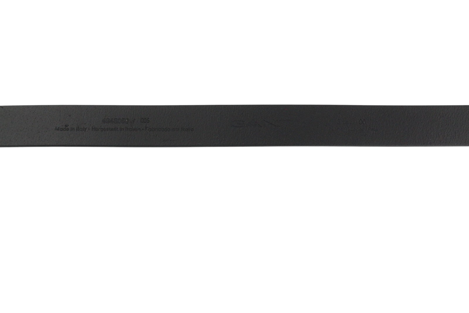 GANT Women Belt 90 CM Black Leather Silver Buckle Casual Classic