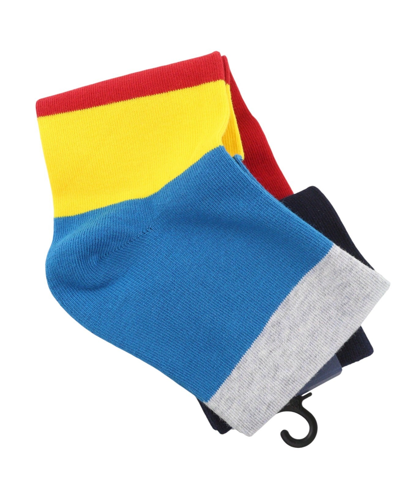 GANT Color Block 1-Pack Men Socks OS Teal Striped Stretch Cotton Blend