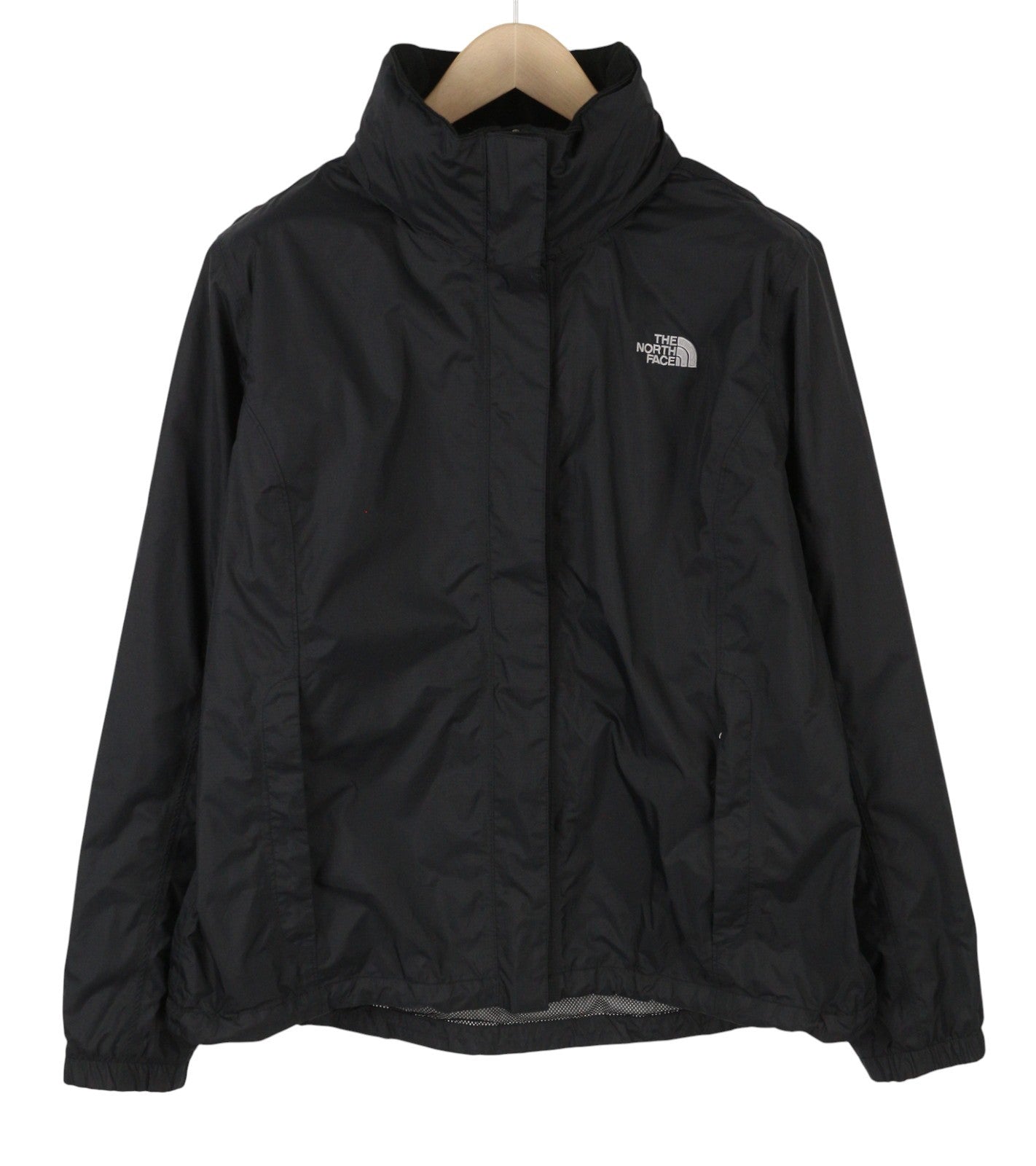 THE NORTH FACE Resolve Women Jacket XL Black DryVent Hidden Hood Light
