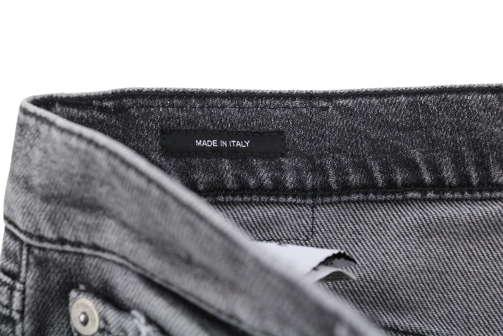 R13 Boyfriend Women Jeans 30 Grey Vintage Faded Distress Cropped PS26 RRP595