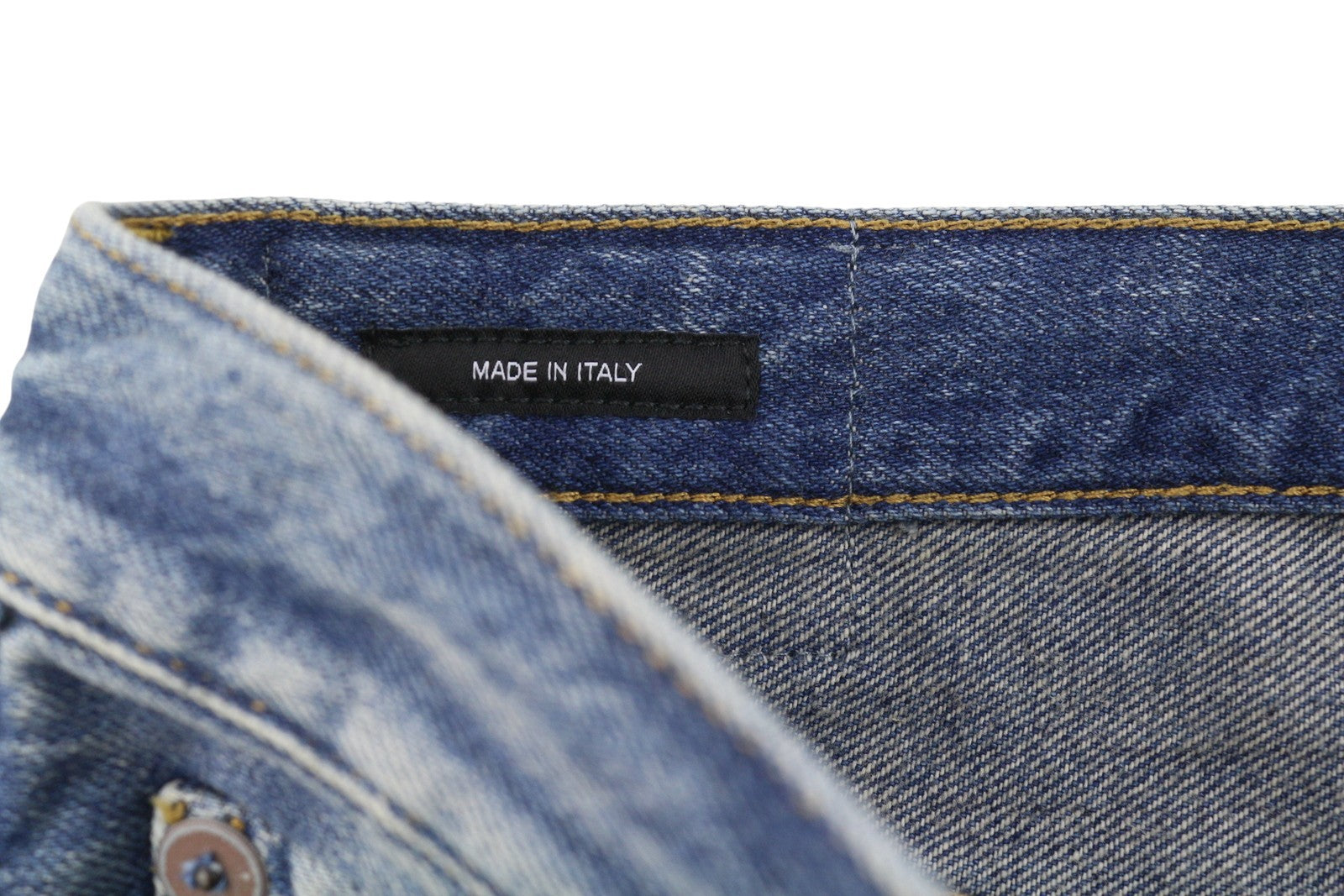 R13 Damon Pleated Women Jeans 36 Blue Kellen Straight Whiskers Faded PS26