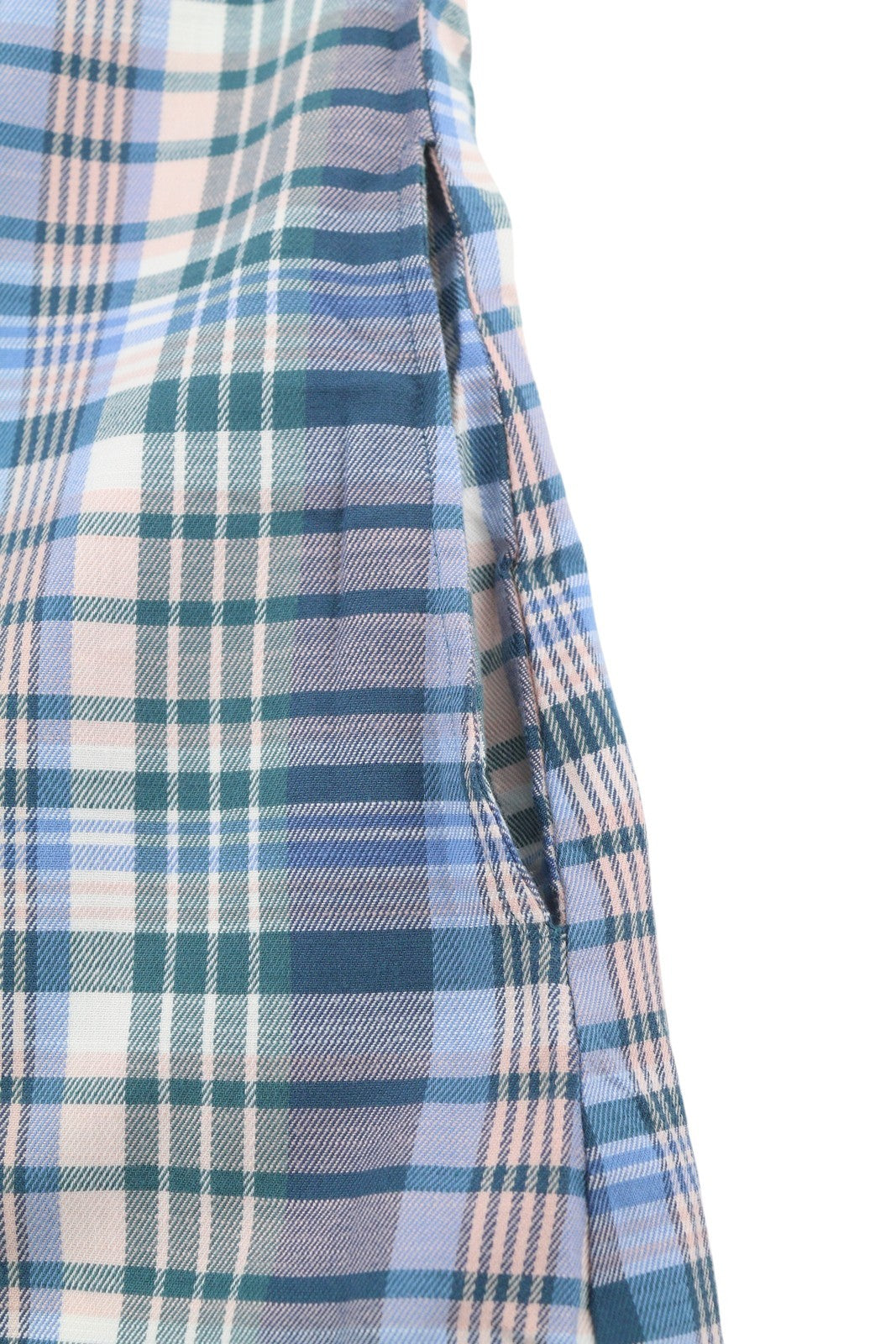 GANT Faded Winter Twill Check Women Dress EU42 Pink Straight Knee-Length