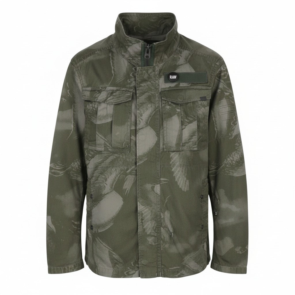 G-STAR Rovic Overshirt L/S Men Jacket XS Camo Military Multipocket Lightweight