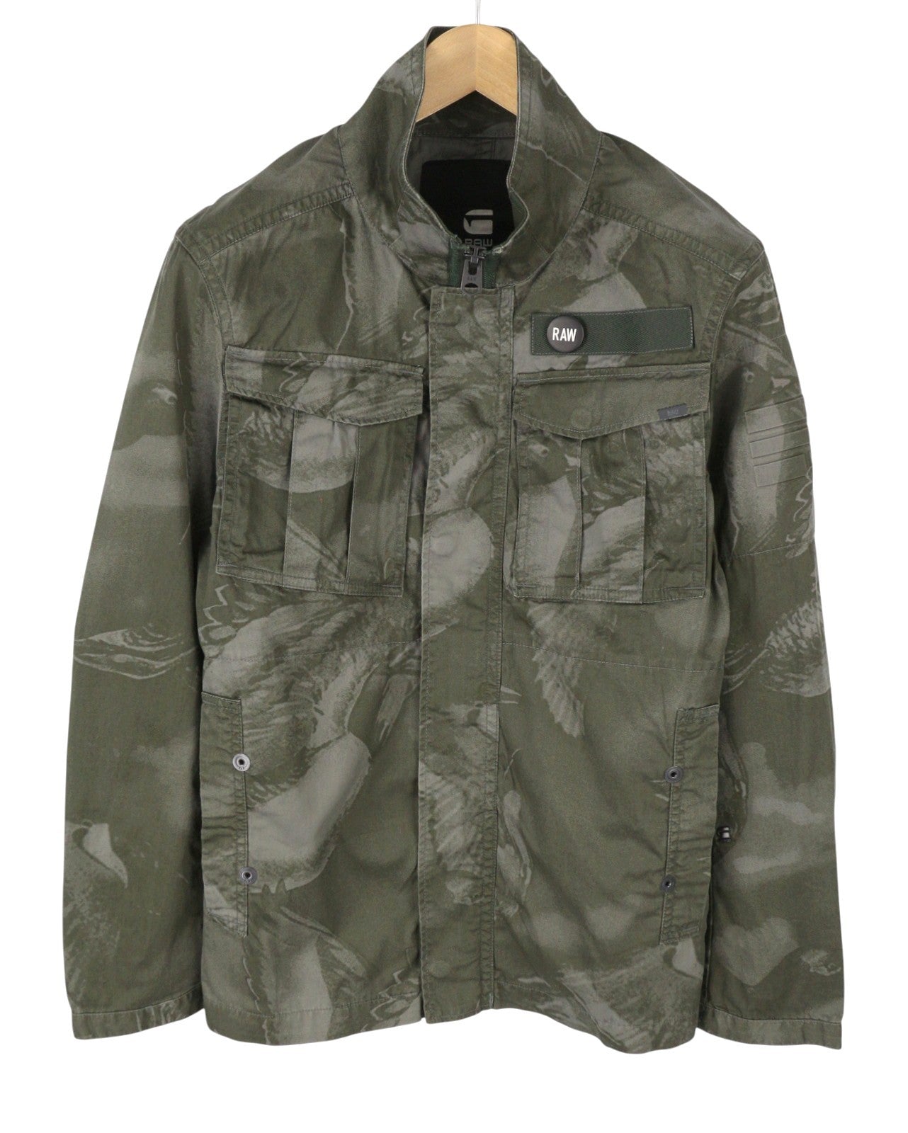 G-STAR Rovic Overshirt L/S Men Jacket XS Camo Military Multipocket Lightweight