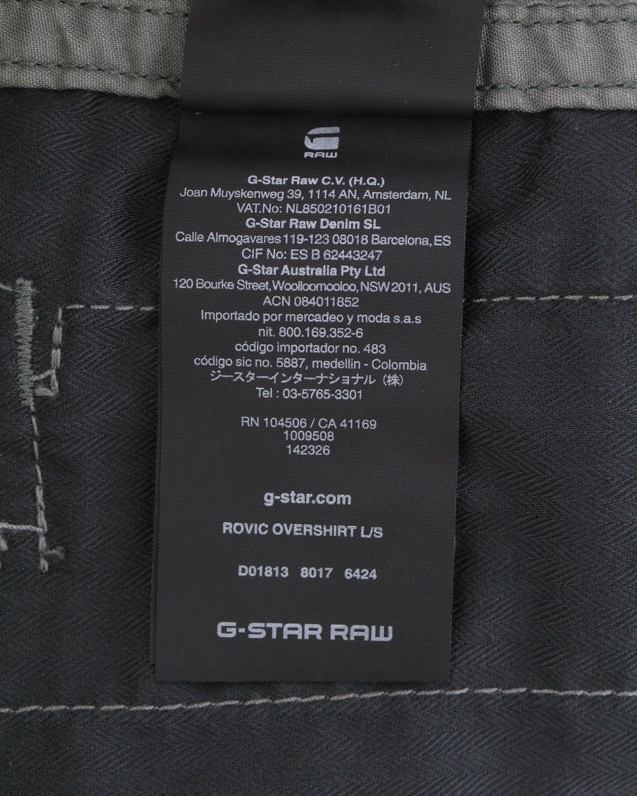 G-STAR Rovic Overshirt L/S Men Jacket XS Camo Military Multipocket Lightweight