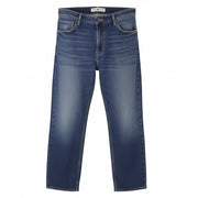 TOMMY HILFIGER Classic Straight Men Jeans W34/L30 Blue Whiskers Faded Denim