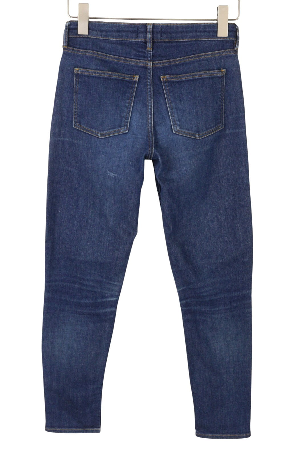 ACNE STUDIOS Skin 5 Raw Reform Women Jeans W27/L32 Blue Faded Cropped Slim Fit