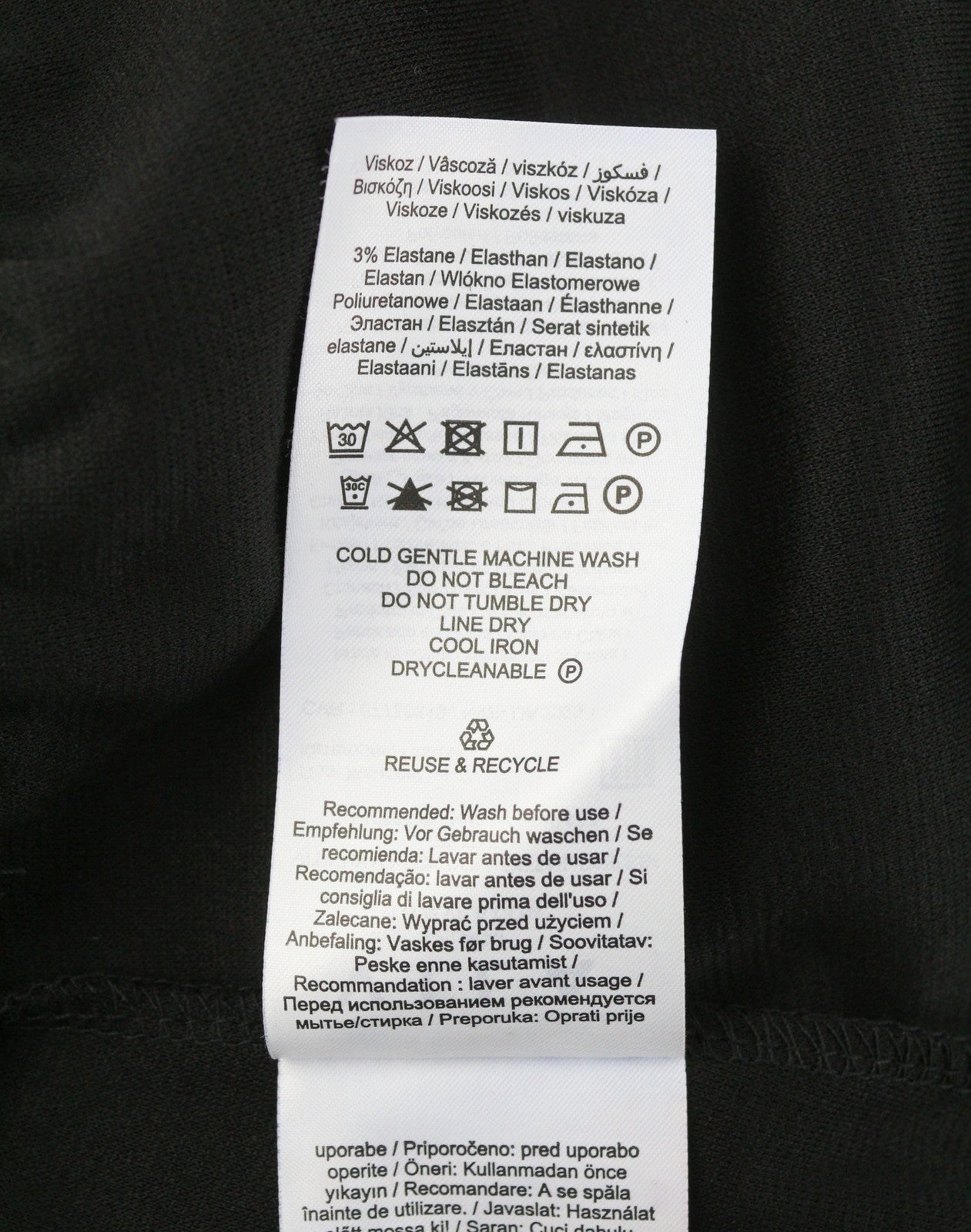 VILA Tinny V-Neck Doll Women Dress S Black V-Neck Long Sleeve Knee-Length