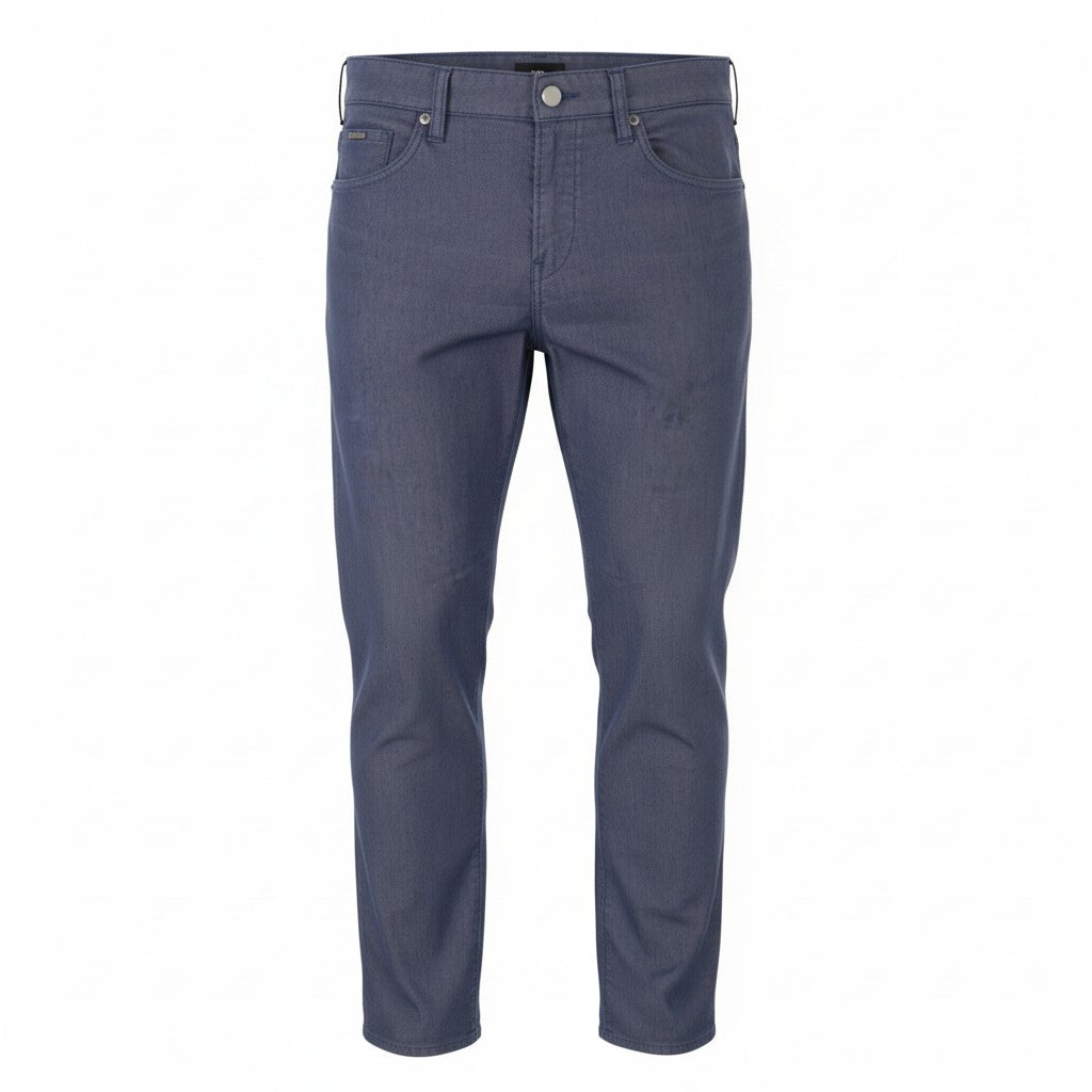 HUGO BOSS Delaware 3-9-20 Men Trousers W33/L32 Blue Slim Fit Zip Fly