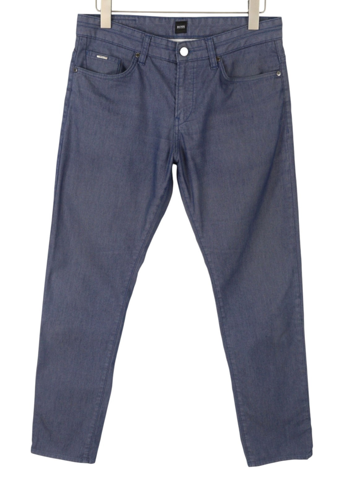 HUGO BOSS Delaware 3-9-20 Men Trousers W33/L32 Blue Slim Fit Zip Fly