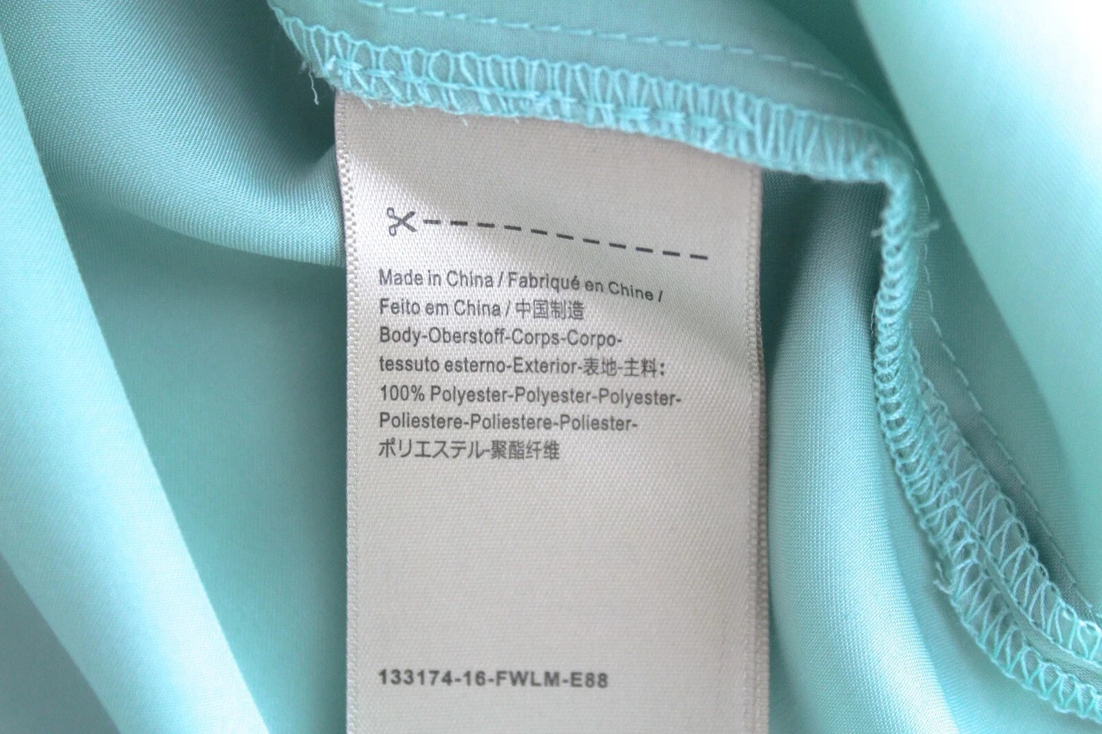 MAISON SCOTCH Women Dress M Mint Green V-neck Lightweight Short 3/4 Sleeve