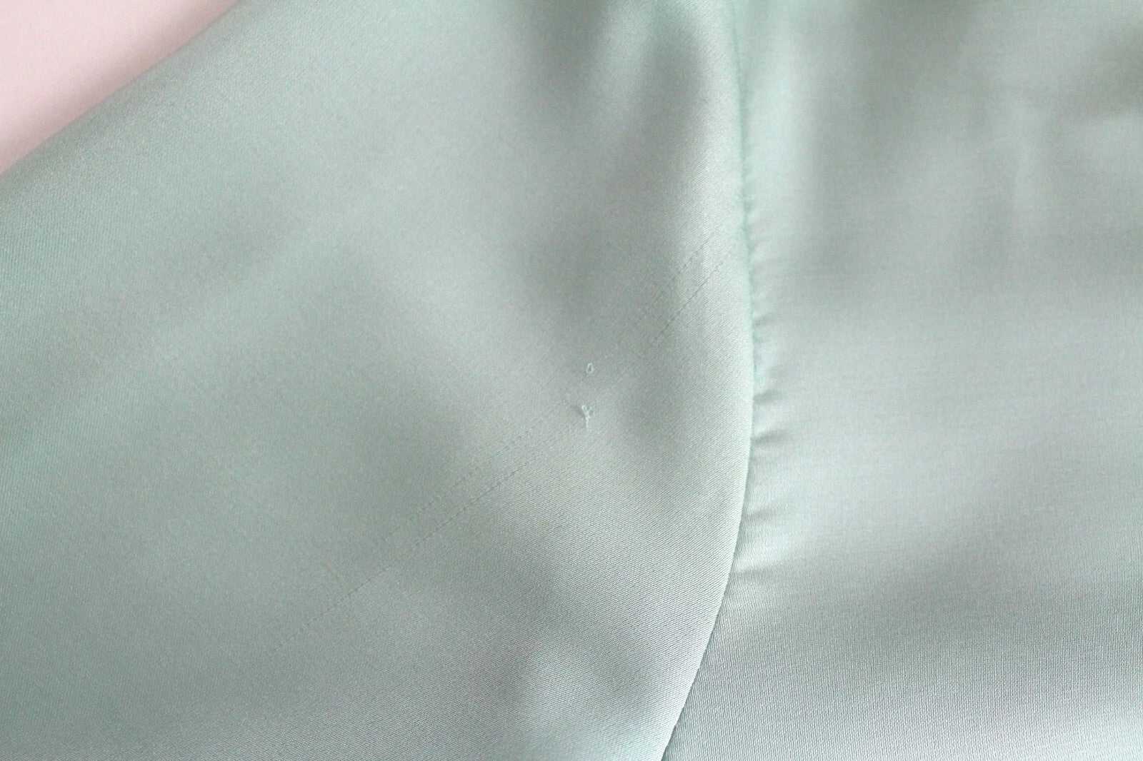 MAISON SCOTCH Women Dress M Mint Green V-neck Lightweight Short 3/4 Sleeve