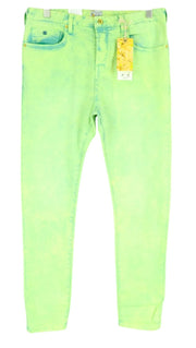 SCOTCH & SODA Steele Men Jeans W33/L34 Super Slim Casual Green Dyed Button-Fly