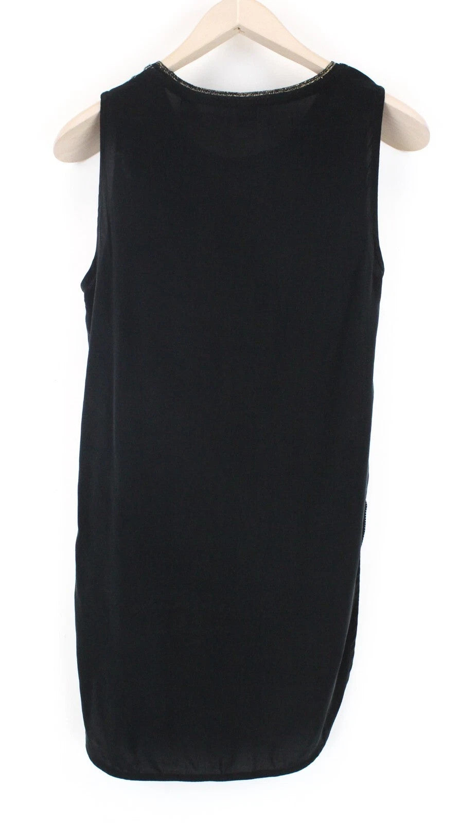 SCOTCH & SODA Ams Blauw Women T-Shirt S Black Cotton Blend Stripes Sleeveless