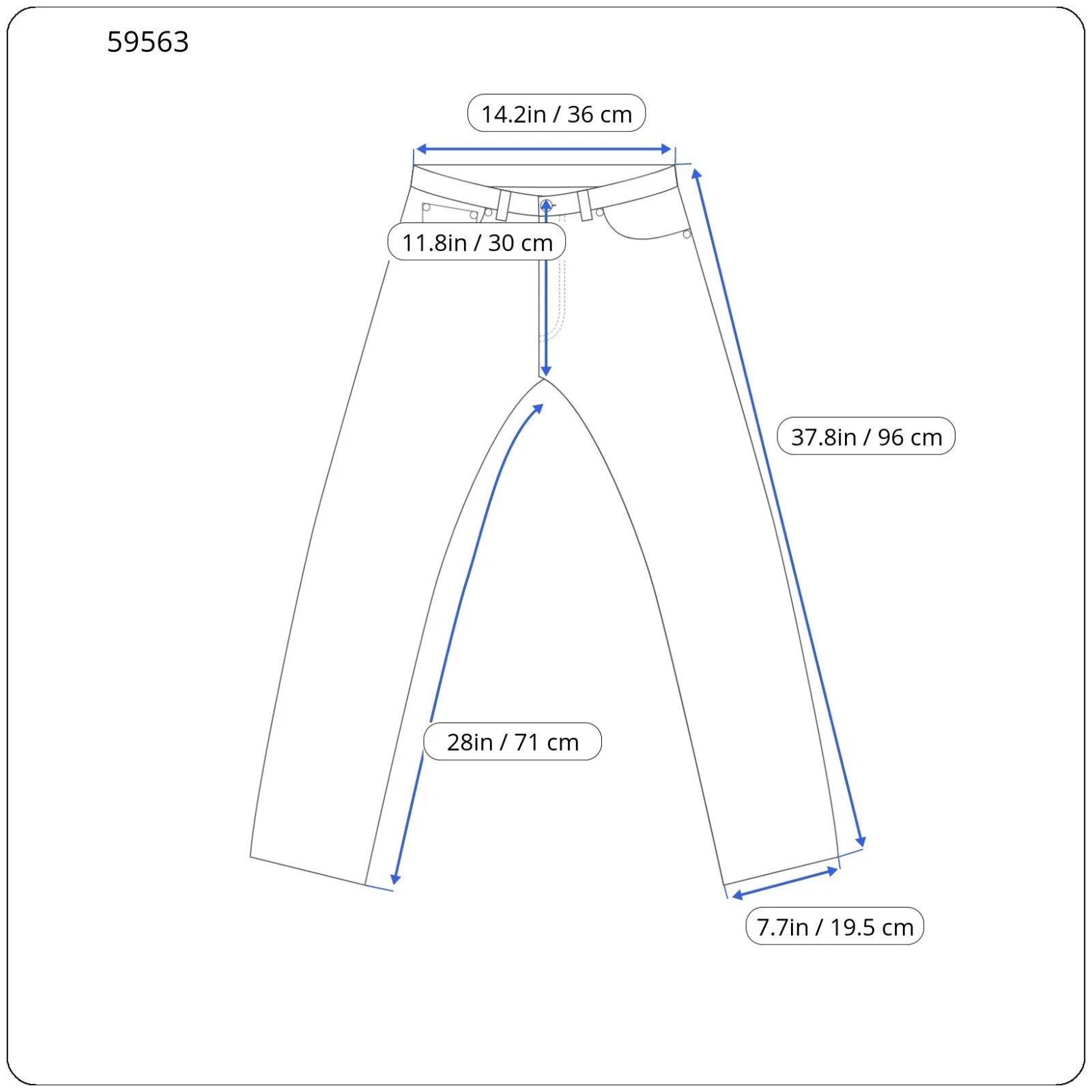 DENHAM Bonnie Women Trousers W22/L28 Blue Wide Fit Linen Cotton Paint Stain
