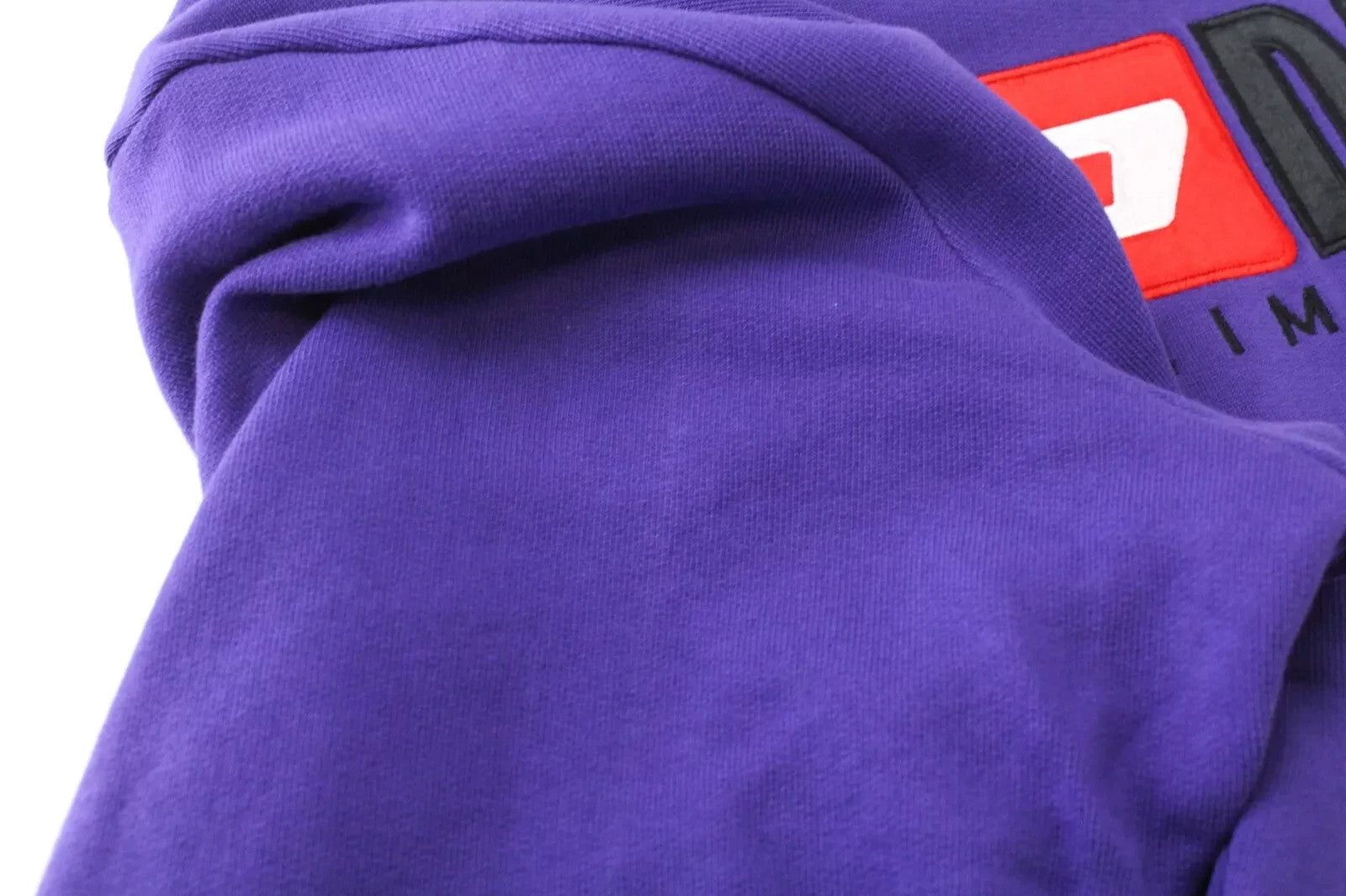 DIESEL F-Arap Women Sweatshirt XS Purple Pure Cotton Long Sleeved Logo Pull On
