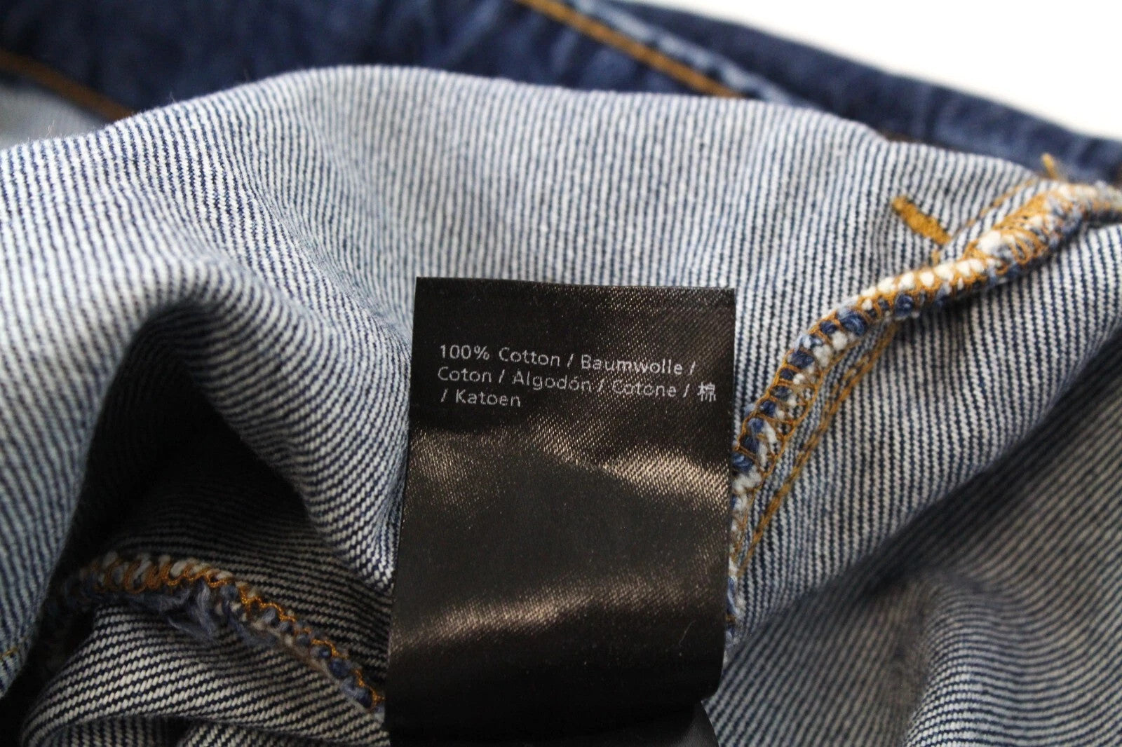 DENHAM Century Trucker Women Jacket S Blue Pure Cotton Embroidery Logo Denim