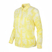 SCOTCH & SODA Men Shirt M Yellow Tie Dye Linen Button Up Casual
