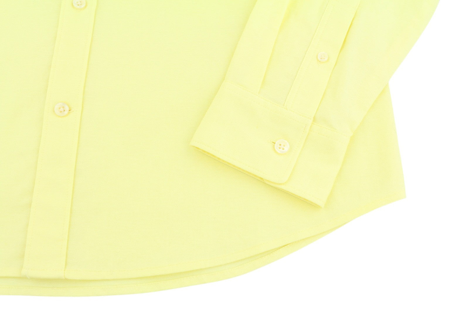 SCOTCH & SODA Men Shirt M Yellow Cotton Regular Fit Button-Down Neck Casual