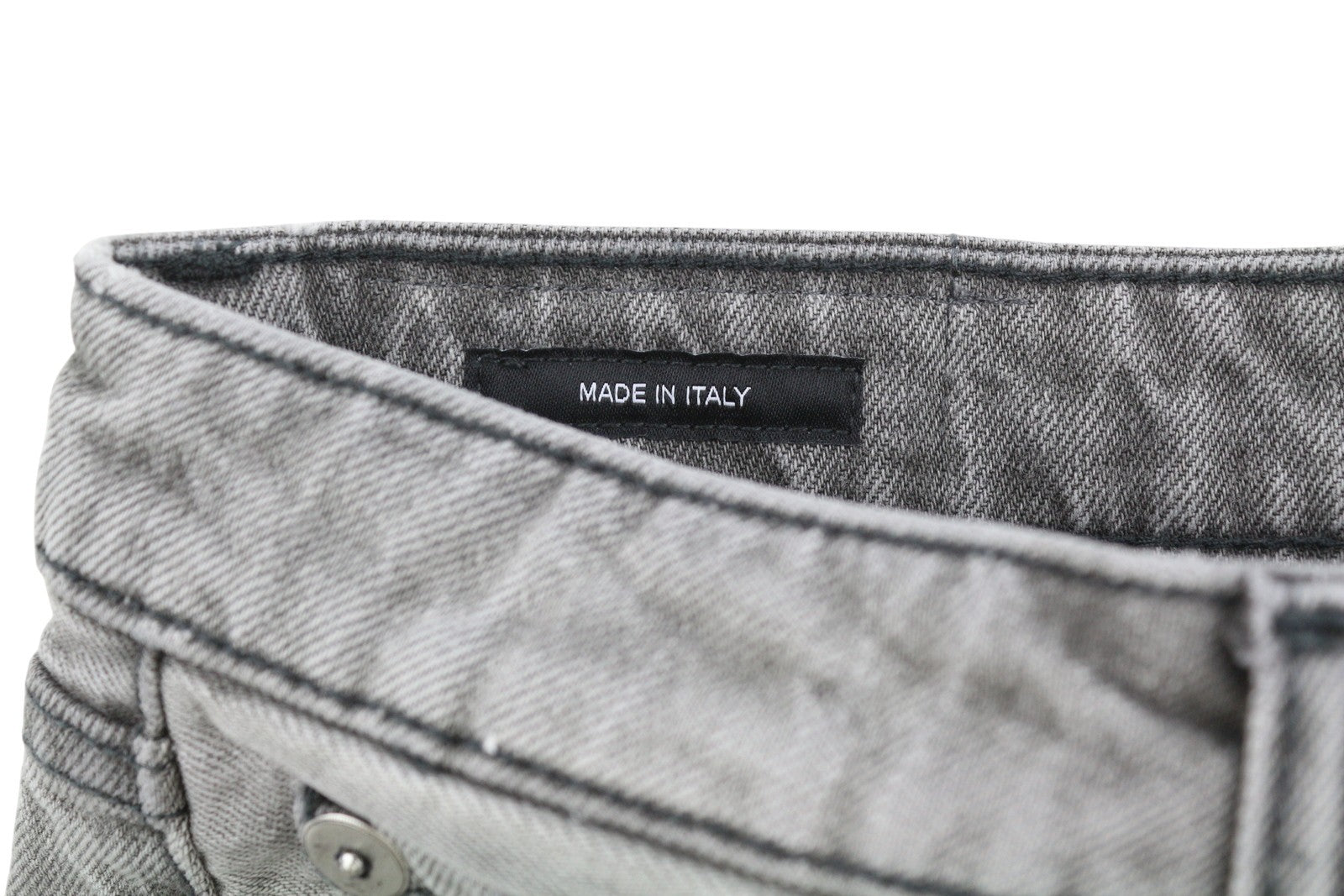 R13 Joan Cropped Flare Women Jeans 25 Ashen Black Whiskers Faded Zipper SS26