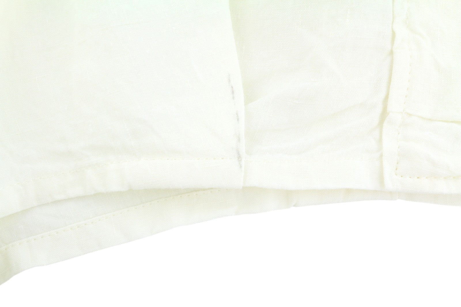 R13 Bubble Skort Women Shorts 28 White Linen Patch Pockets Button SS26