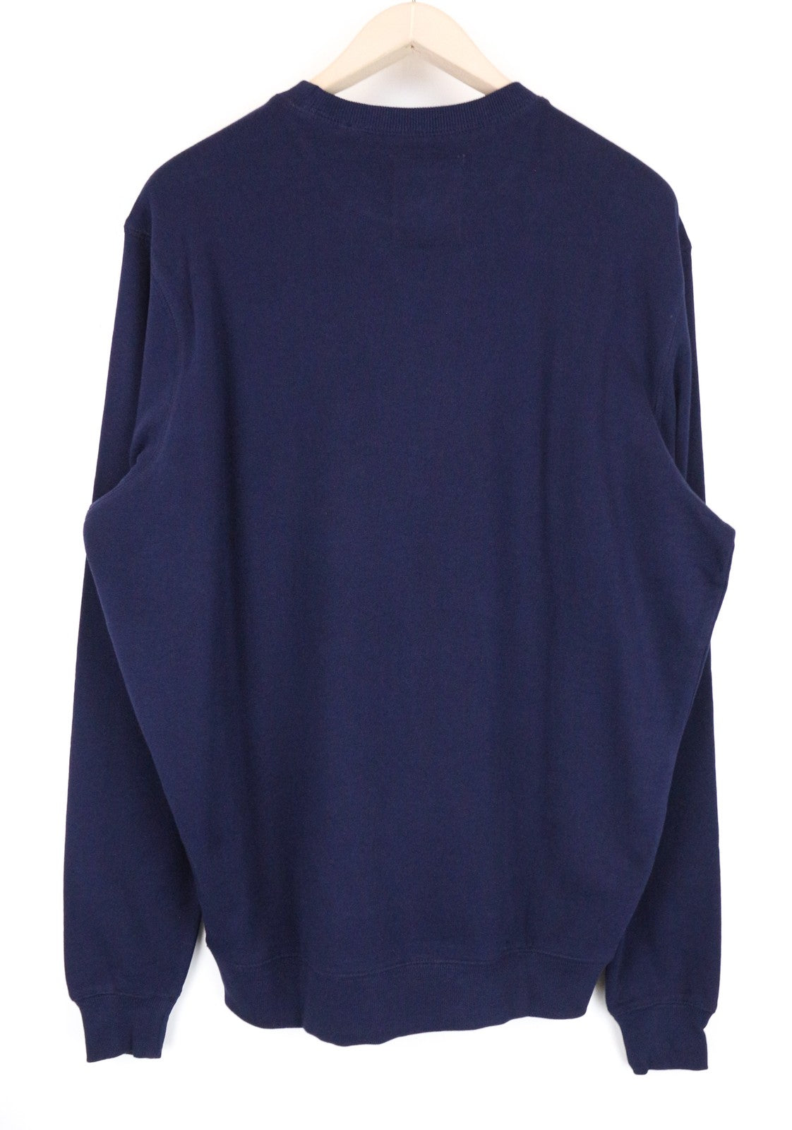 DIESEL S-Joe-B Felpa Men Sweatshirt M Slogan Patched Dark Blue Crew Neckline