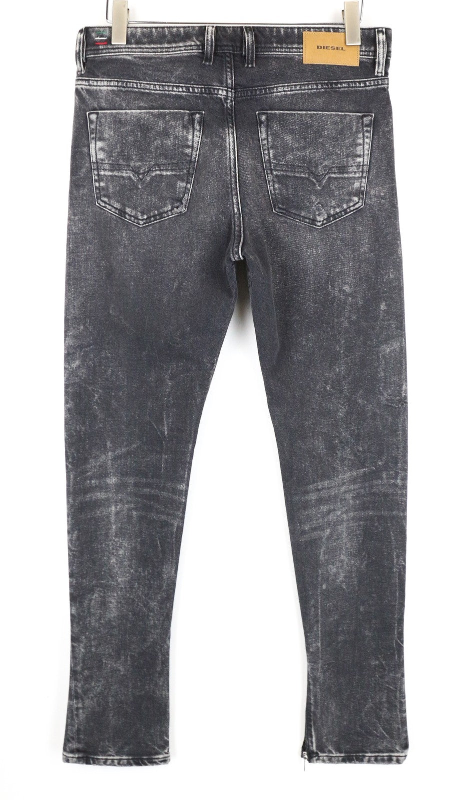 DIESEL Deepzip 084WQ Men Jeans W31/L32 Slim Carrot Fit Wash Grey Cotton Stretch