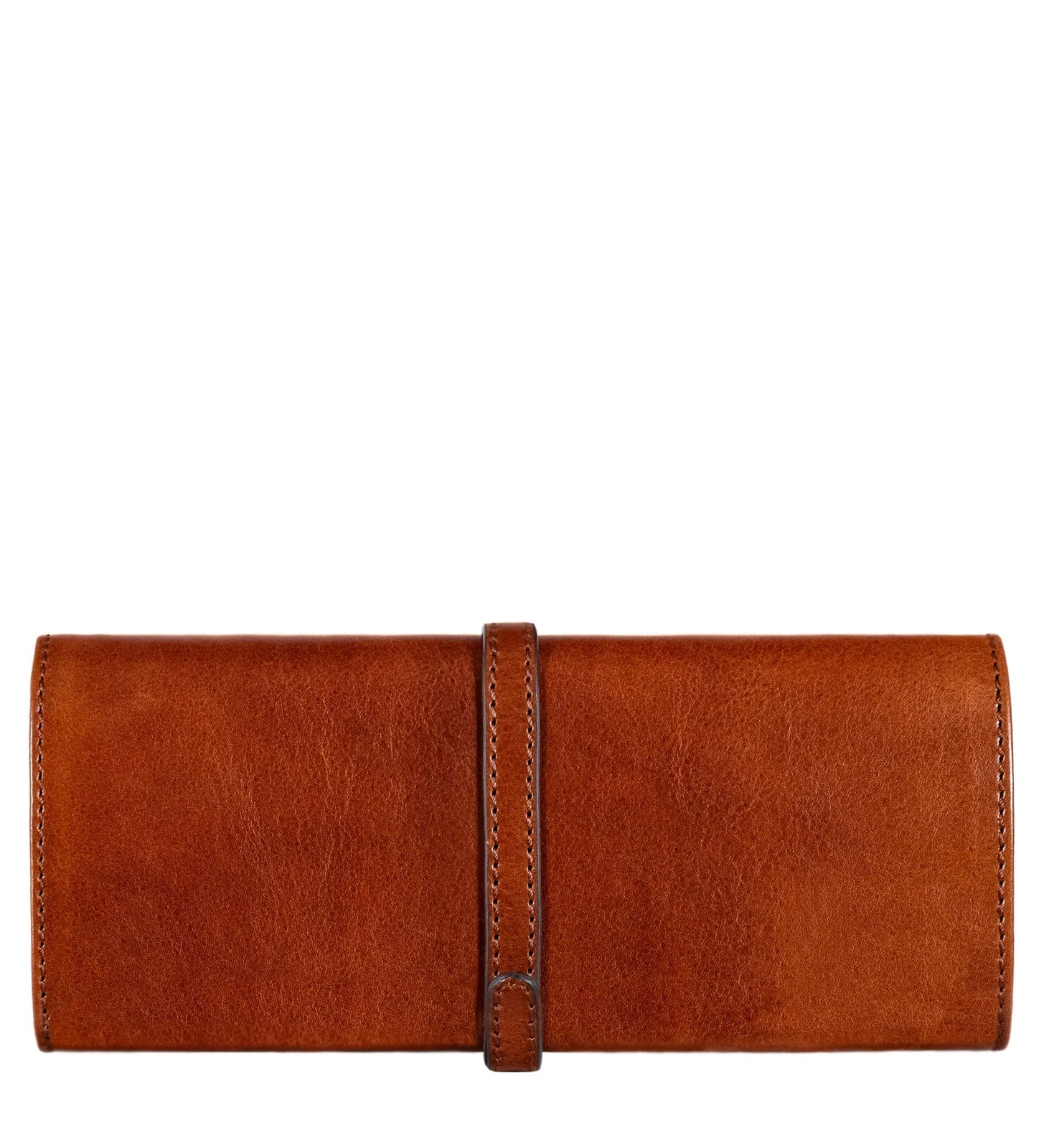 TIME RESISTANCE Madame Bovary Women Jewelry Travel Case Brown Vachetta Leather