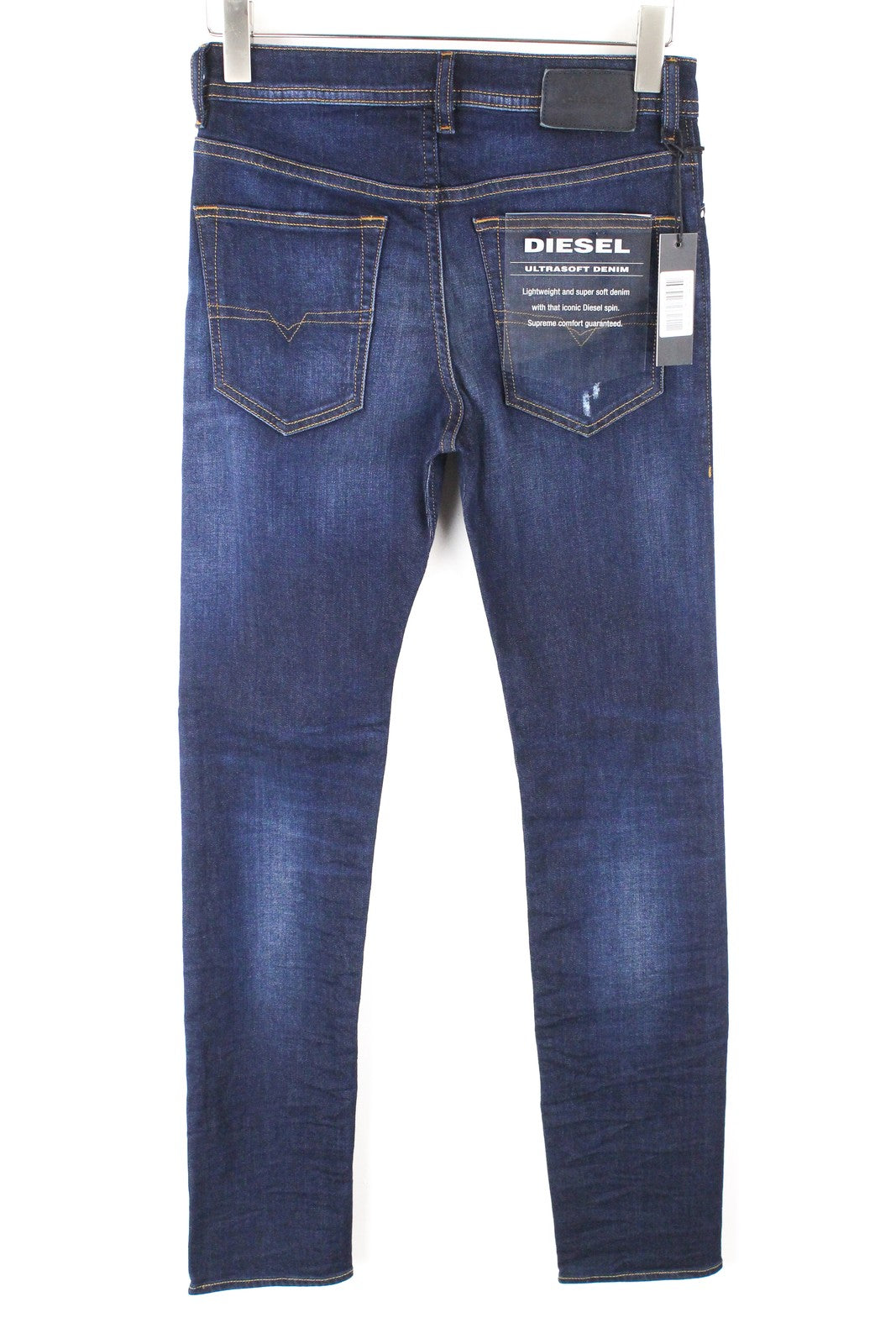 DIESEL Buster 069BM Men Jeans W27/L32 Slim Tapered Cotton Stretch Blue Washed