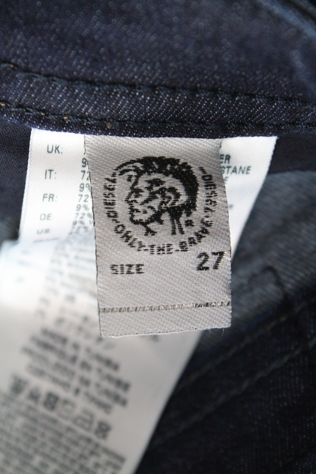 DIESEL Buster 069BM Men Jeans W27/L32 Slim Tapered Cotton Stretch Blue Washed