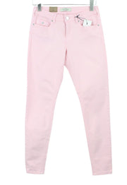 MAISON SCOTCH La Bohemienne Women Jeans W28 Mid-Rise Skinny Fit Pink Denim